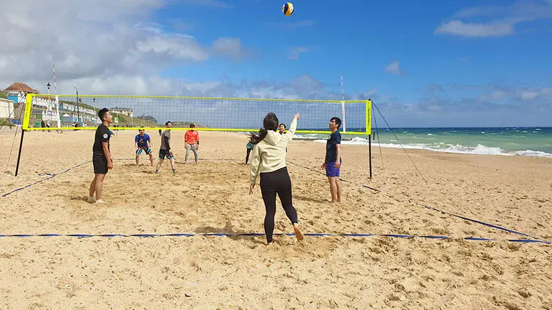 beach volleyball in Bournemouth