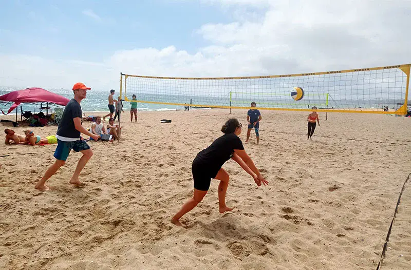 beach volleyball in Bournemouth