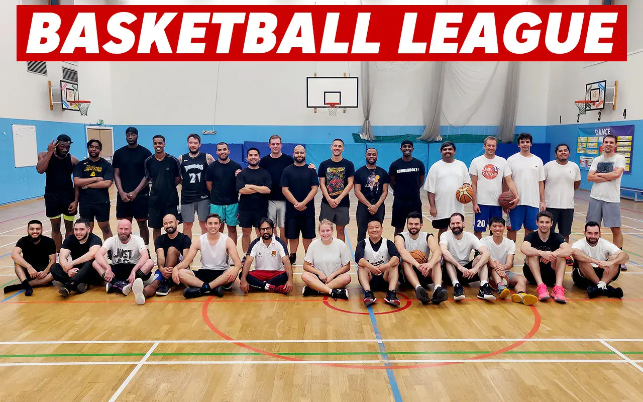 Basketball leagues in Pimlico, Victoria, Vauxhall, St James's Park, Sloane Square, Fulham, Chelsea, Hammersmith, Clapham, Brixton, Balham, Tooting, Kennington, Oval, Kensington, Belgravia, Southwark, Lambeth, Westminster, central London